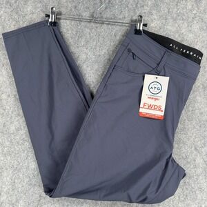 Wrangler ATG FWDS 5 Pocket Skinny Pants Womens 14 Gray Stretch Outdoor Hiking